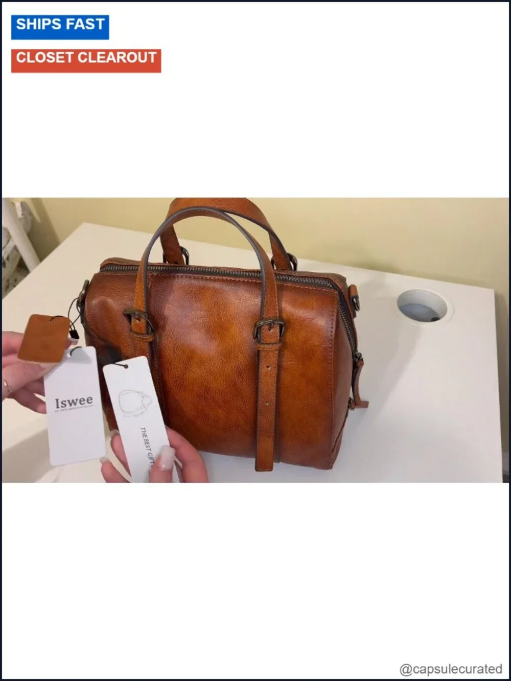 Genuine Leather Hobo Satchel Bag Women Shoulder Crossbody Purse
